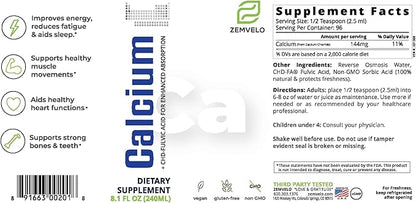 Liquid Ionic Calcium Supplement | Women's Health | Fast Absorption | Easy to Digest | Bone & Teeth Support