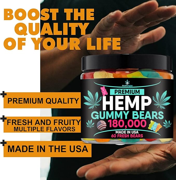 Hеmр Gummies Bears-Great for Sleep, Relax, Calm, Discomfort, Skin-Natural Hemp Gummy Bears-Variety of Fun Fruity Flavors-Natural Hеmр Party-Made in USA
