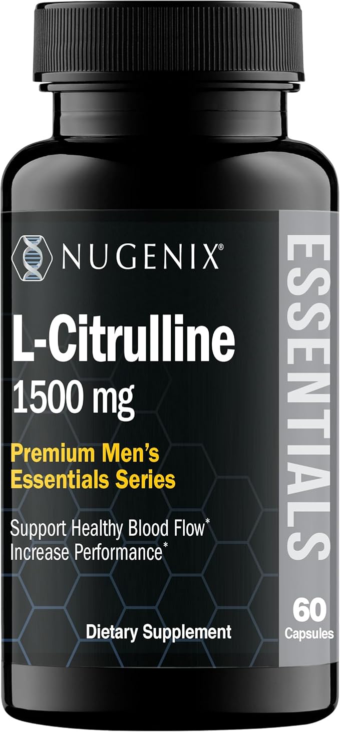 Nugenix Essentials L-Citrulline and L-Arginine Essentials Supplements for Men with Citrulline and Arginine