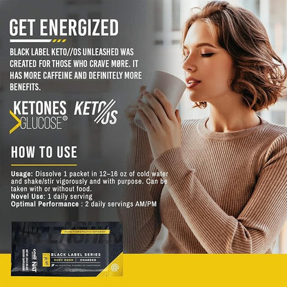 Pruvit Keto//OS Black Label Series Ruby Rush- Charged Pure Therapeutic Ketones for Muscle Growth and Avoiding Muscle Breakdown - .84 OZ