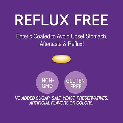 21st Century Vitamins Enteric Coated Triple Omega Complex 3-6-9, Reflux Free 90 Softgels, MTC22874X5