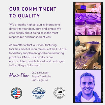 purple tree Happy Liver Daily | Liver Support & Cleanse with Milk Thistle 80% Silymarin, Dandelion Root, Artichoke Leaf, Vine Tea DHM, Vitamins & More - 60 Liver Detox Veggie Pills