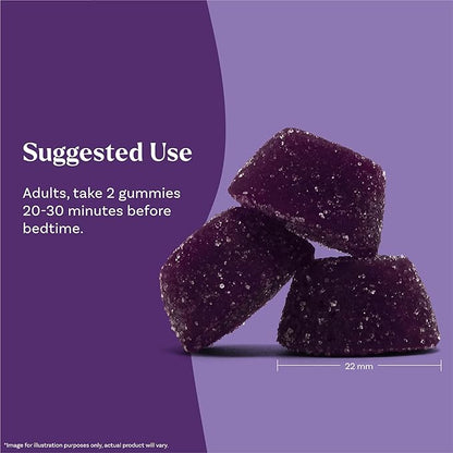 Natrol Sleep + Restore Magnesium Glycinate Gummies with Melatonin 5mg - Calm Magnesium with GABA, Botanical Blend, Cherry Flavor, 60 Gummies