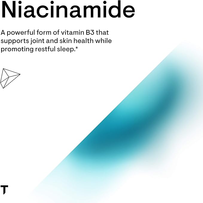 THORNE Niacinamide - 500mg Niacin - Non-Flushing Form of Vitamin B3 - Support Joint Health, Skin Health & Restful Sleep* - Gluten-Free - 180 Capsules