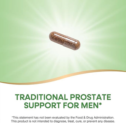 Nature's Way Saw Palmetto Berries, Traditional Prostate Support*, 585 mg per Serving, Non-GMO Project Verified, Vegan, 180 Capsules (Packaging May Vary)