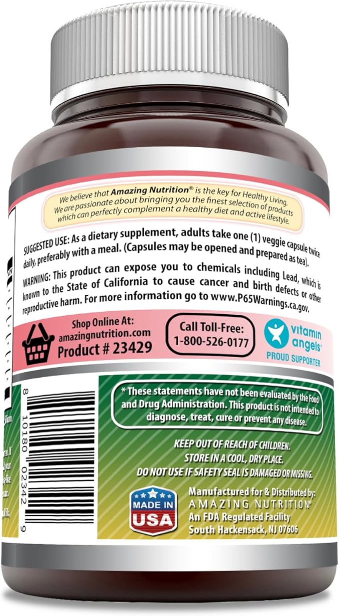 Amazing Formulas Echinacea with Goldenseal Supplement | 450 Mg | 250 Veggie Capsules | Non-GMO | Gluten Free | Made in USA