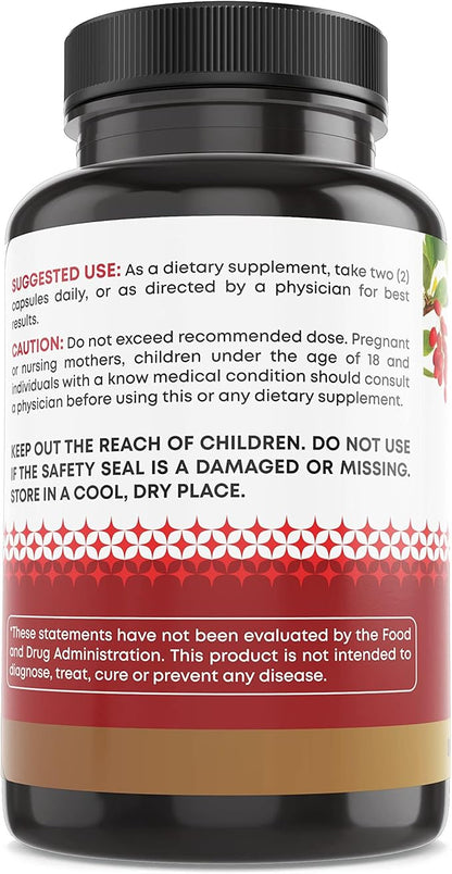 Ancient Bliss Berberine HCL 1200mg with Ceylon Cinnamon, Bitter Melon, and Green Tea Extract - 120 Capsules