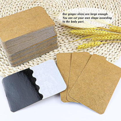 100 Packs Ginger Pad,Herbal Ginger Patches,Traditional Medicine Herbal Paste for Body