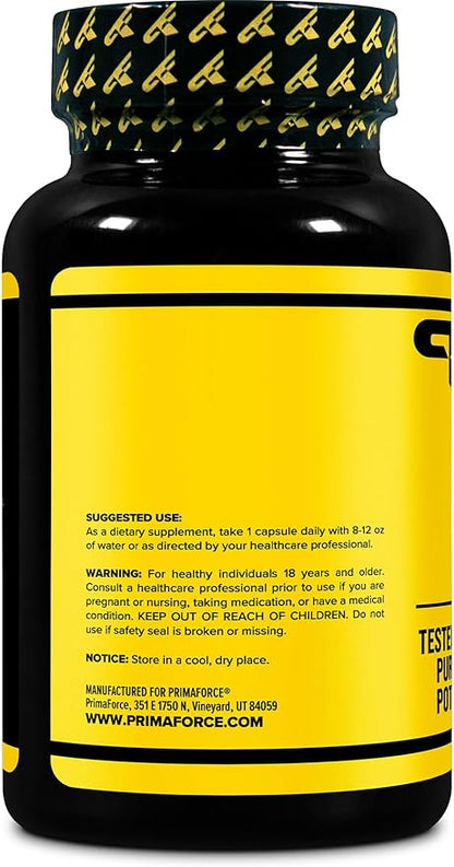 Primaforce Milk Thistle 180 Capsules 1000mg Equivalent - Gluten Free, Non-GMO Dietary Supplement, from 250mg of 4:1 Extract