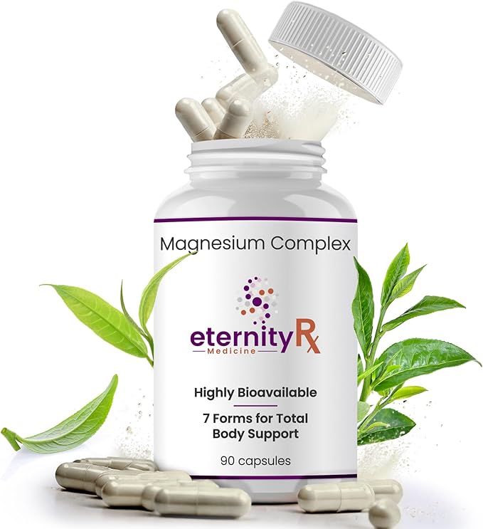 Magnesium Complex – 500mg | Orotate, Citrate, Malate, Taurinate, Oxide & Bisglycinate Chelate – High Absorption Supplement for Sleep, Energy, Muscle & Nerve Support – 90 Capsules