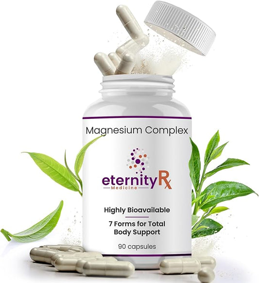 Magnesium Complex – 500mg | Orotate, Citrate, Malate, Taurinate, Oxide & Bisglycinate Chelate – High Absorption Supplement for Sleep, Energy, Muscle & Nerve Support – 90 Capsules
