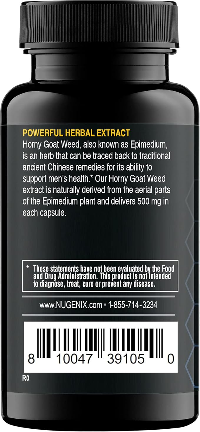 Nugenix Essentials Horny Goat Weed Extract - Epimedium Extract - 30 Capsules