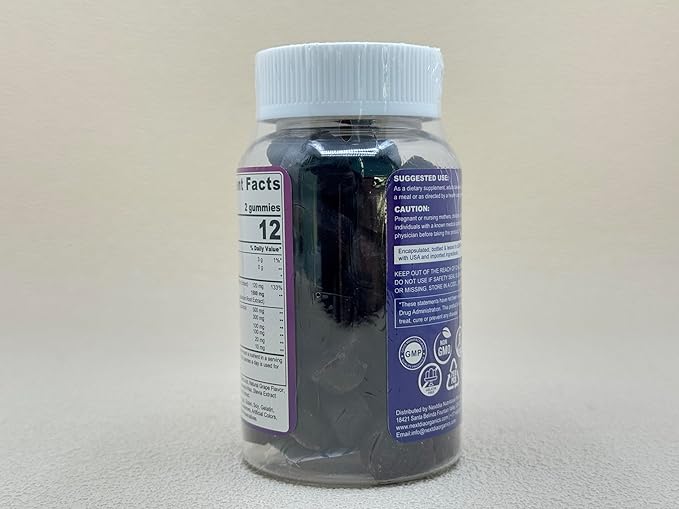 Resveratrol Gummies 1500mg, 120 Count, 2 Pack