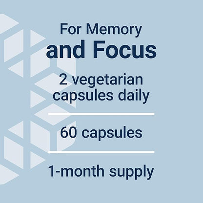 Life Extension Citicoline (CDP-Choline) - Citicoline Supplement for Brain & Cognitive Health, Focus, Attention, Memory Function - Non-GMO, Gluten Free, Vegetarian - 60 Capsules