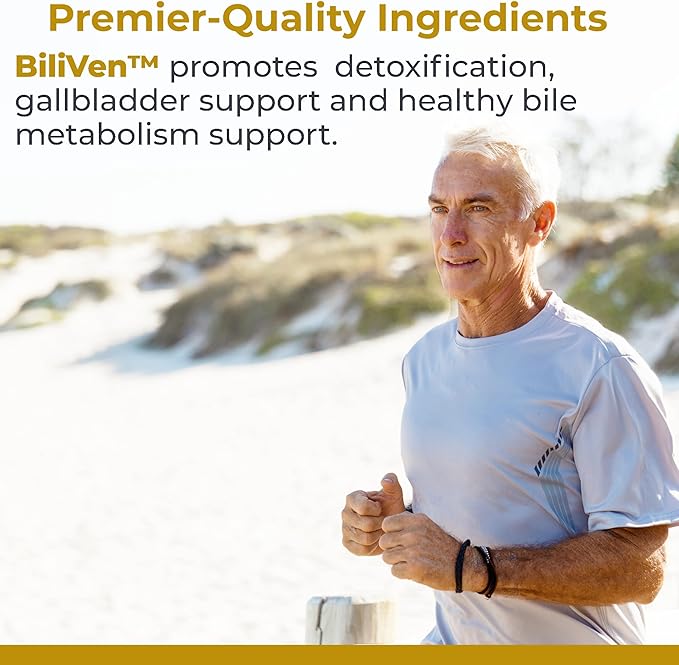 BiliVen TM, 60 Capsules, Vegan Product - Nutraceutical Gallbladder Formula for Premier Detoxification and Gallbladder Support