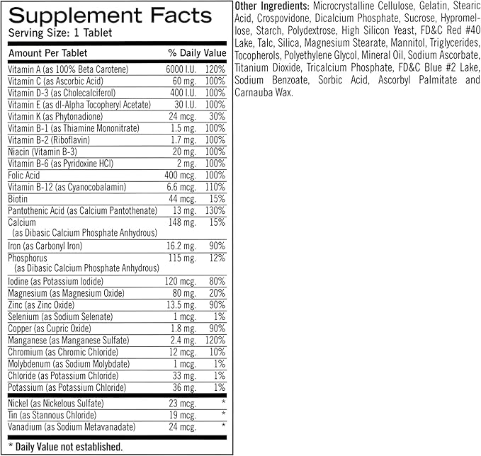 Geritol Complete Tablets 100 Tablets (Pack of 4)