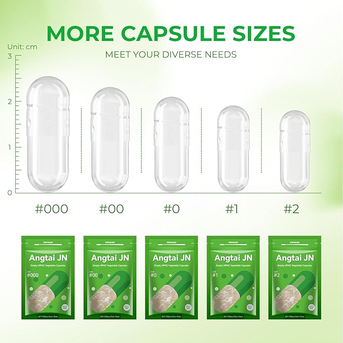Size 0 Capsules Empty Vegan Plant Based Clear (5,000 Count) Gluten Free, Non-GMO, Halal Certified Pill Caps Filling Kit with 2 Spoons for Vegetarian DIY Your Own Supplements