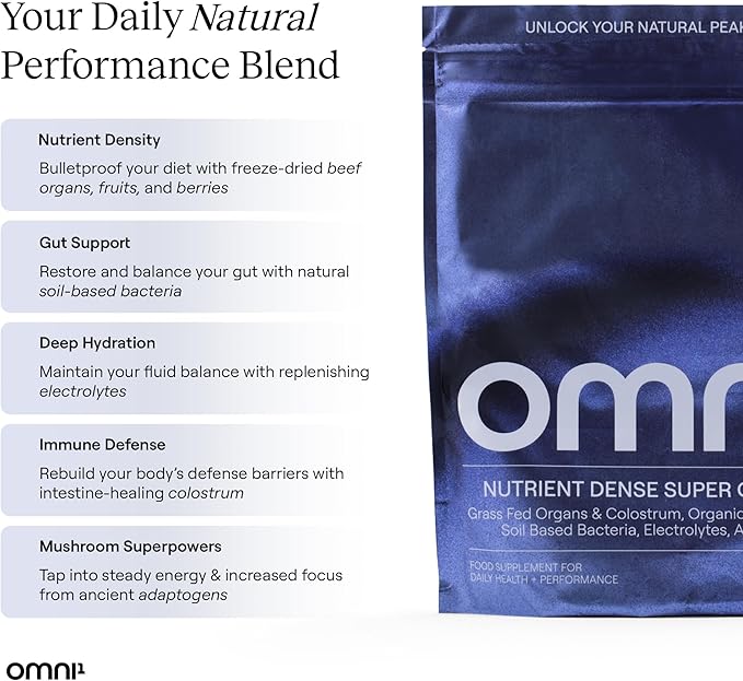 Super Complex - Daily Premium Blend with Vitamins for Women & Men with Organic Fruits, Adaptogens & Electrolytes, Multivitamin & Beef Organ Supplement (30 Servings - Scoop NOT Included) UNFLAVORED