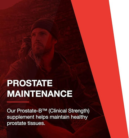 PROTOCOL FOR LIFE BALANCE Prostate-B Clinical Strength - Prostate Health Supplement for Men - with Beta Sitosterol, Lycopene & Saw Palmetto - Halal & Dairy Free - 90 Softgels