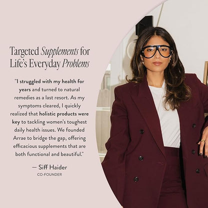 Arrae Magnesium Supplement, Magnesium Glycinate, Citrate & L-threonate, 250 mg, Support Mood, Sleep, Nerves, and Muscles,90 Capsules