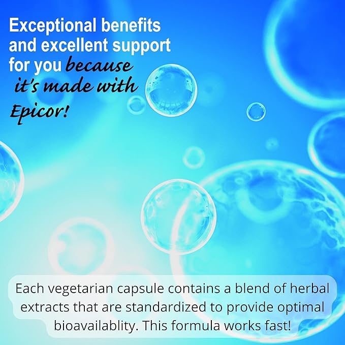 Immune Script with EpiCor for Seasonal Immune, Gut and Respiratory Support - Contains Andrographis, Skullcap, Resveratrol, Olive Leaf Extract, Supports Refreshing Sleep - 60 Capsules