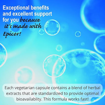 Immune Script with EpiCor for Seasonal Immune, Gut and Respiratory Support - Contains Andrographis, Skullcap, Resveratrol, Olive Leaf Extract, Supports Refreshing Sleep - 60 Capsules