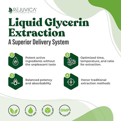 Rejuvica Health Active Adrenal + VitaLiver - Support Stress + Liver - Liquid Delivery for Better Absorption - Rhodiola, Milk Thistle, Holy Basil, Artichoke,