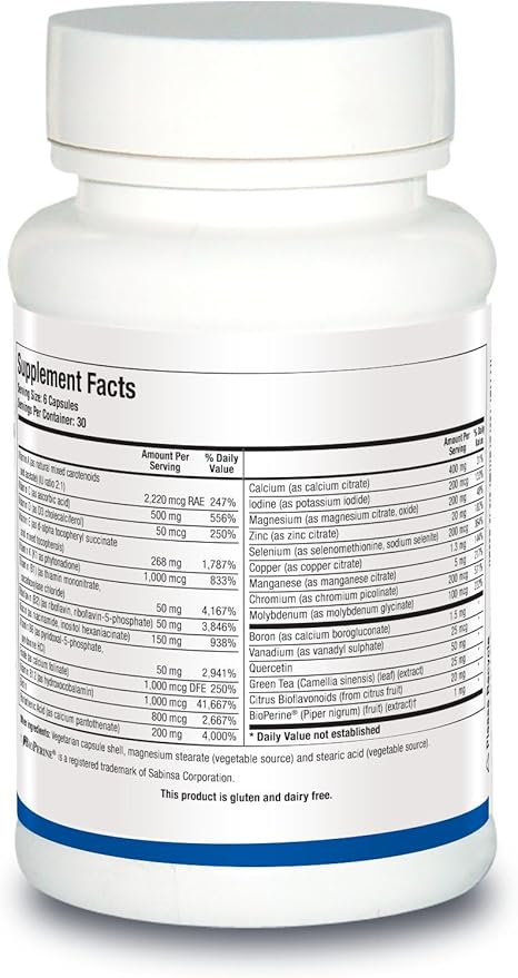 Biotics Research Pro Multi Plus Daily Complete Multivitamin for Men 180 Capsules