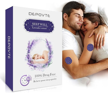 Sleep Patches 60pcs with Melatonin, Lavender and Chamomile, Extra Strength, Overnight Application