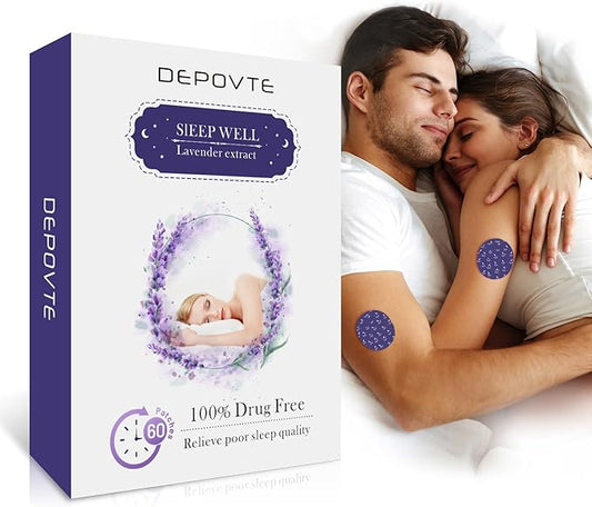 Sleep Patches 60pcs with Melatonin, Lavender and Chamomile, Extra Strength, Overnight Application
