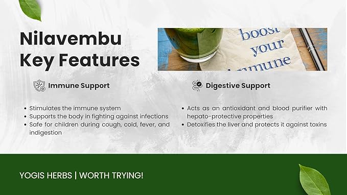 Nilavembu Powder - Andrographis Paniculata - 1 Lb Fresh & Pure 1 Pound (Pack of 1) Dark Green