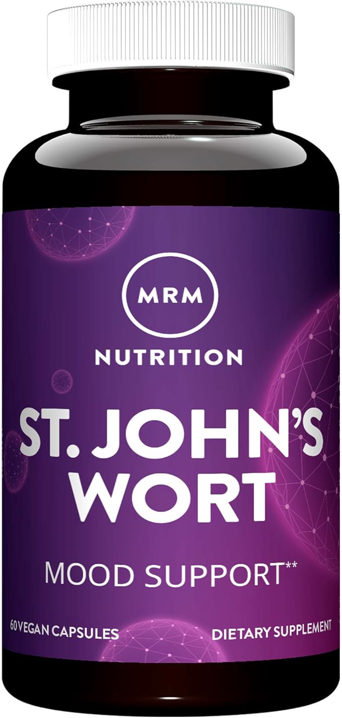 MRM Nutrition St. John’s Wort | 0.3% Hypericin 450mg | Mood + Well-Being Support | Gluten-Free + Vegan | 60 Capsules