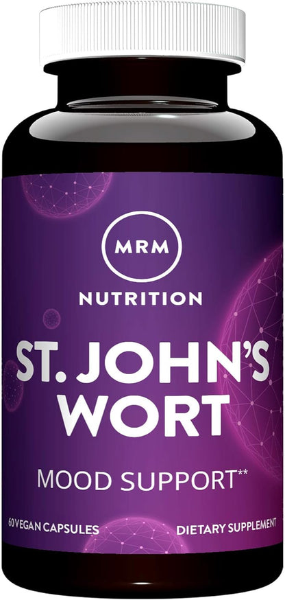 MRM Nutrition St. John’s Wort | 0.3% Hypericin 450mg | Mood + Well-Being Support | Gluten-Free + Vegan | 60 Capsules