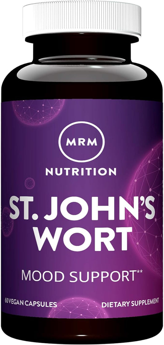 MRM Nutrition St. John’s Wort | 0.3% Hypericin 450mg | Mood + Well-Being Support | Gluten-Free + Vegan | 60 Capsules