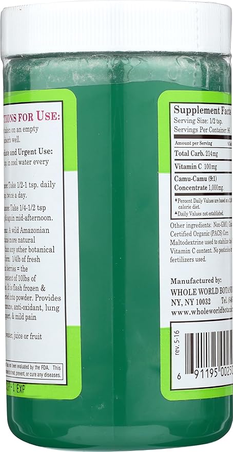 Whole World BOTANICALS Royal Camu Powder, 3.5 OZ