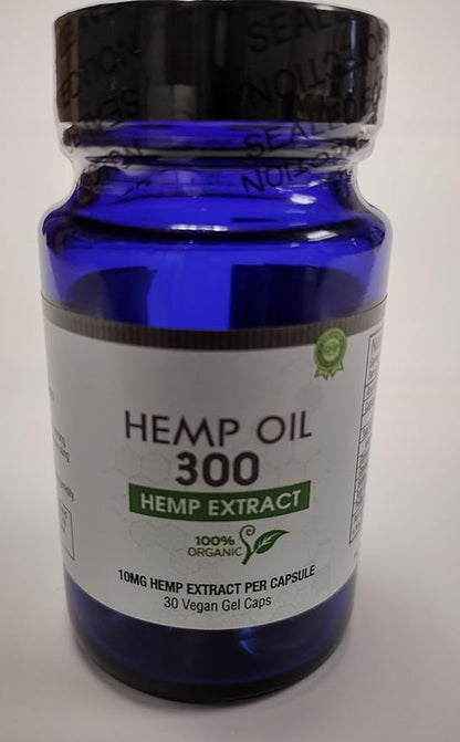 Hemp Oil Capsules 30ct - 100% Organic Hemp Extract Drops - Rich in Omega Fatty Acids 3 6 9 - Ultra-Pure CO2 Extracted - Grown and Made in USA - with MCT Oil