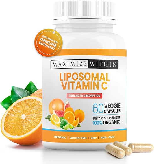 Liposomal Vitamin C Capsules - Enhanced Absorption, 60 Count
