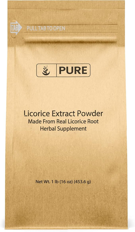 Pure Original Ingredients Licorice Extract (1lb) Non-GMO, Gluten-Free, Mulethi Powder
