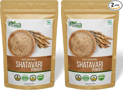 Empower Your Well-Being: Shatavari Powder Pure and Natural Ayurvedic Herbal Supplement, Dedicated to Nurturing Women's Health - 16 oz (Pack of 2)