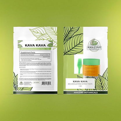 Kava Kava 80% Kavalactone Extract Paste, High Potency Extract, New and Improved Formula (1OZ / 28 Grams)