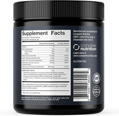 Prime Drive Energy Strawberry Melon Pre Workout Energy Drink Powder, Provides Extreme Energy, Focus and Intensity, Boosts Metabolism 10.2oz (30 Servings)