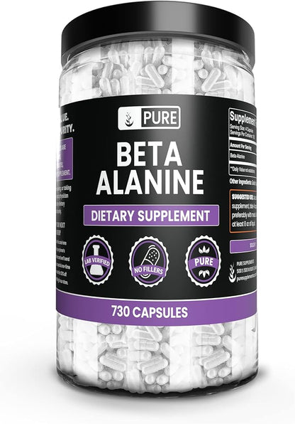 PURE ORIGINAL INGREDIENTS Ceylon Cinnamon and Beta Alanine Capsules Bundle (730 Capsules Each) No Magnesium or Rice Fillers, Lab Verified
