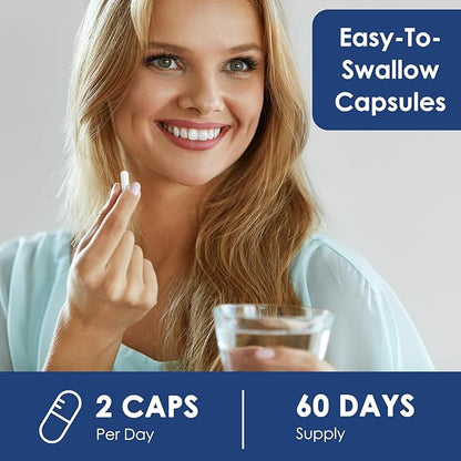 Liposomal L-Theanine 800mg with GABA, Magnesium, Ashwagandha, Phosphatidylserine, Vitamin B6 & B12 - Calm, Sleep, Relaxation & Mood Support for Women & Men, Vegan - 120 Capsules