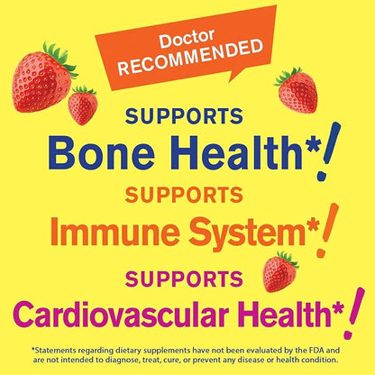 Vitamin D3 + K2 Gummies - Vitamin D3 1000 IU, K2 100 MCG - Bone and Muscle Health Support, Natural Flavors, GMO Free, Gluten Free, Vegan - K2 D3 Vitamin Supplement- 60 Gummies