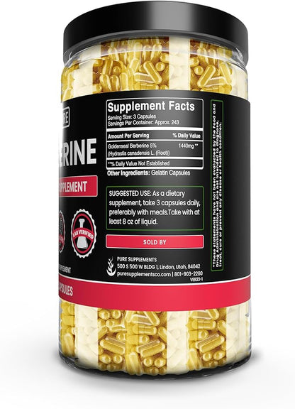 Pure Original Ingredients Berberine, Bitter Melon, and Ceylon Cinnamon Capsules Bundle (730 Capsules) No Magnesium or Rice Fillers