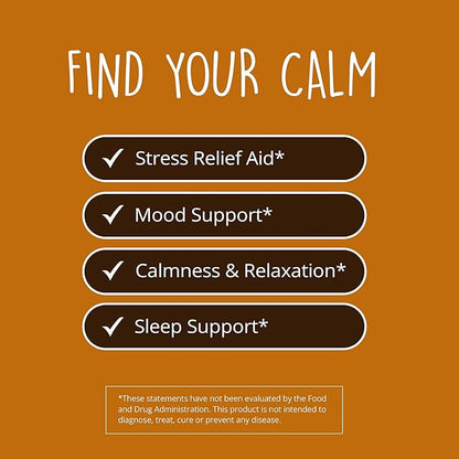 Happy Healthy Hippie Be Grounded Stress Relief Supplement – Lavender Pills | Promotes Calmness & Relaxation | Quick Acting | Magnesium Glycinate 100mg, L Theanine, Lemon Balm Leaf, | Herbal, 60 Ct