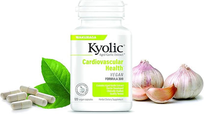 Kyolic Aged Garlic Extract Formula 300 Vegan, 120 Capsules