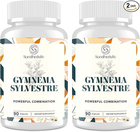 16 in 1 Blxxd Sugr Effective Gymnema Sylvestre Supplement 2100MG | with Berberine, Cinnamon, Bitter Melon | Vitamins, Magnesium & Chromium | 2Pack