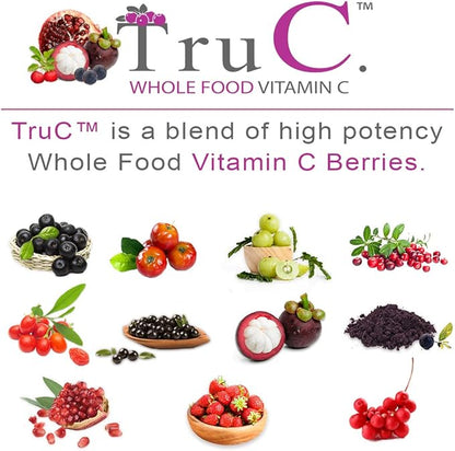 (3 Pack) Raw Whole Food Vitamin C Natural Immune Support from Berries, Premium Antioxidants, Bioflavonoids & Polyphenols, 180 Vegan Capsules
