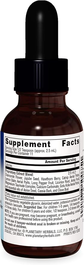 Planetary Herbals Calm Child 2.5 ml Supports Calm Focused Attention - 1 Fluid oz